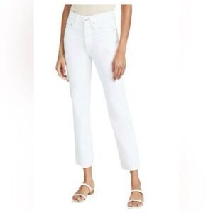 NWT Edwin Women’s Kali High Waist Denim Ankle Pant Color Eggshell - Size 25